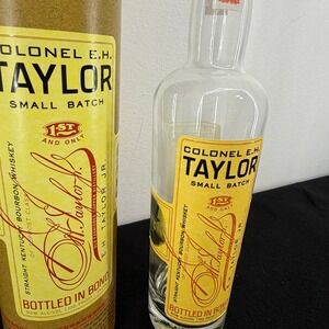 Colonel EH Taylor Small Batch Bourbon Whiskey Empty Bottle Unrinsed w/Tube 750ml